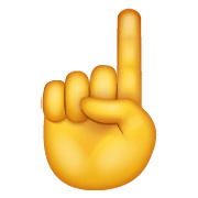 ☝️ Emoji Dedo índice Hacia Arriba en WhatsApp 2.20.198.15.