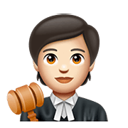 🧑🏻‍⚖️ Emoji Juiz No Tribunal: Pele Clara na WhatsApp 2.20.198.15.