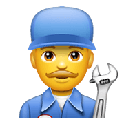 Emoji 👨‍🔧 Meccanico Uomo su WhatsApp 2.20.198.15.