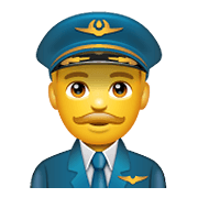 Emoji 👨‍✈️ Pilota Uomo su WhatsApp 2.20.198.15.