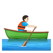 Emoji 🚣🏻‍♂️ Uomo In Barca A Remi: Carnagione Chiara su WhatsApp 2.20.198.15.