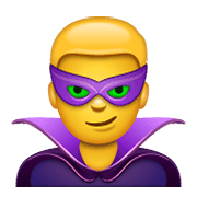 Emoji 🦹‍♂️ Supercattivo Uomo su WhatsApp 2.20.198.15.