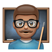 Emoji 👨🏽‍🏫 Professore: Carnagione Olivastra su WhatsApp 2.20.198.15.