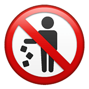 🚯 Emoji Proibido Jogar Lixo No Chão na WhatsApp 2.20.198.15.