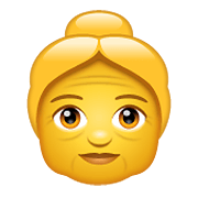 Emoji 👵 Donna Anziana su WhatsApp 2.20.198.15.