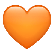 🧡 Emoji Corazón Naranja en WhatsApp 2.20.198.15.