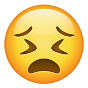 Emoji 😣 Faccina Perseverante su WhatsApp 2.20.198.15.