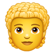 Émoji 🧑‍🦱 Adulte : Cheveux Bouclés sur WhatsApp 2.20.198.15.