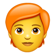 Emoji 🧑‍🦰 Persona: Capelli Rossi su WhatsApp 2.20.198.15.