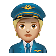 Emoji 🧑🏼‍✈️ Pilota: Carnagione Abbastanza Chiara su WhatsApp 2.20.198.15.