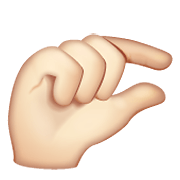 🤏🏻 Emoji Mão Beliscando: Pele Clara na WhatsApp 2.20.198.15.