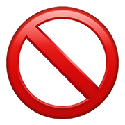 Émoji 🚫 Symbole D’interdiction sur WhatsApp 2.20.198.15.