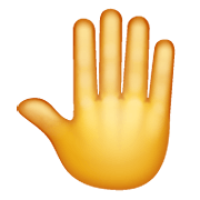 🤚 Emoji erhobene Hand von hinten WhatsApp 2.20.198.15.