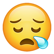 Emoji 😪 Faccina Assonnata su WhatsApp 2.20.198.15.