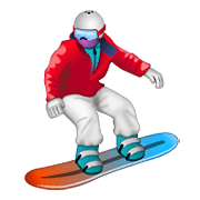 Émoji 🏂 Snowboardeur sur WhatsApp 2.20.198.15.