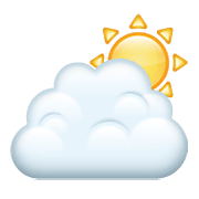 ⛅ Emoji Sol Detrás De Una Nube en WhatsApp 2.20.198.15.
