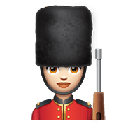 Emoji 💂🏻‍♀️ Guardia Donna: Carnagione Chiara su WhatsApp 2.20.198.15.