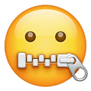 Emoji 🤐 Faccina Con Bocca Con Cerniera su WhatsApp 2.20.198.15.