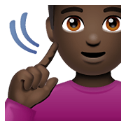 🧏🏿‍♂️ Emoji gehörloser Mann: dunkle Hautfarbe WhatsApp 2.20.206.24.