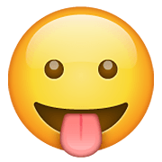 😛 Emoji Gesicht mit herausgestreckter Zunge WhatsApp 2.20.206.24.