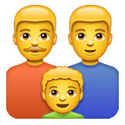 👨‍👨‍👦 Emoji Familie: Mann, Mann und Junge WhatsApp 2.20.206.24.