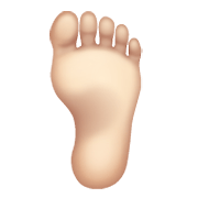 🦶🏻 Emoji Fuß: helle Hautfarbe WhatsApp 2.20.206.24.
