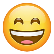 Emoji 😄 Faccina Con Sorriso E Occhi Sorridenti su WhatsApp 2.20.206.24.