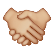 🤝🏼 Emoji Handschlag, mittelhelle Hautfarbe WhatsApp 2.20.206.24.