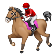 🏇🏿 Emoji Corrida De Cavalos: Pele Escura na WhatsApp 2.20.206.24.