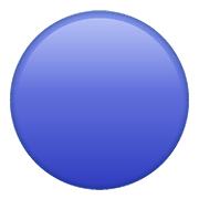 Emoji 🔵 Cerchio Blu su WhatsApp 2.20.206.24.