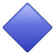 🔷 Emoji Rombo Azul Grande en WhatsApp 2.20.206.24.