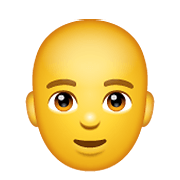 Emoji 👨‍🦲 Uomo: Calvo su WhatsApp 2.20.206.24.