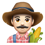 Emoji 👨🏻‍🌾 Contadino: Carnagione Chiara su WhatsApp 2.20.206.24.