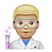 Emoji 👨🏼‍🔬 Scienziato: Carnagione Abbastanza Chiara su WhatsApp 2.20.206.24.