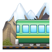 Emoji 🚞 Ferrovia Di Montagna su WhatsApp 2.20.206.24.