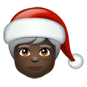 Émoji 🧑🏿‍🎄 Santa : Peau Foncée sur WhatsApp 2.20.206.24.
