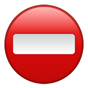 Emoji ⛔ Segnale Di Divieto Di Accesso su WhatsApp 2.20.206.24.