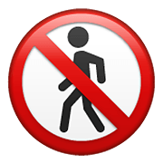 🚷 Emoji Fußgänger verboten WhatsApp 2.20.206.24.