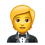 Emoji 🤵 Persona In Smoking su WhatsApp 2.20.206.24.