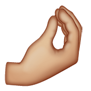 🤌🏼 Emoji zusammengedrückte Finger: mittelhelle Hautfarbe WhatsApp 2.20.206.24.