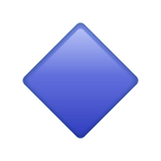 🔹 Emoji Losango Azul Pequeno na WhatsApp 2.20.206.24.