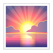 🌅 Emoji Sonnenaufgang über dem Meer WhatsApp 2.20.206.24.