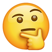 Emoji 🤔 Faccina Concentrata su WhatsApp 2.20.206.24.