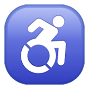 ♿ Emoji Símbolo De Cadeira De Rodas na WhatsApp 2.20.206.24.
