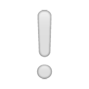 Emoji ❕ Punto Esclamativo Bianco su WhatsApp 2.20.206.24.