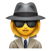 Emoji 🕵️‍♀️ Investigatrice su WhatsApp 2.20.206.24.