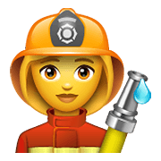 Émoji 👩‍🚒 Pompier Femme sur WhatsApp 2.20.206.24.