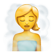 Emoji 🧖‍♀️ Donna In Sauna su WhatsApp 2.20.206.24.