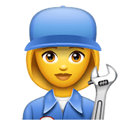 Emoji 👩‍🔧 Meccanico Donna su WhatsApp 2.20.206.24.