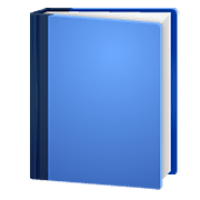 Emoji 📘 Libro Blu su WhatsApp 2.21.11.17.
